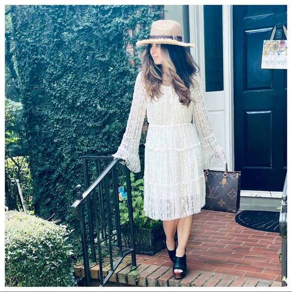 #07 Bohemian chic vintage style Lace dress - Picture 6 of 6